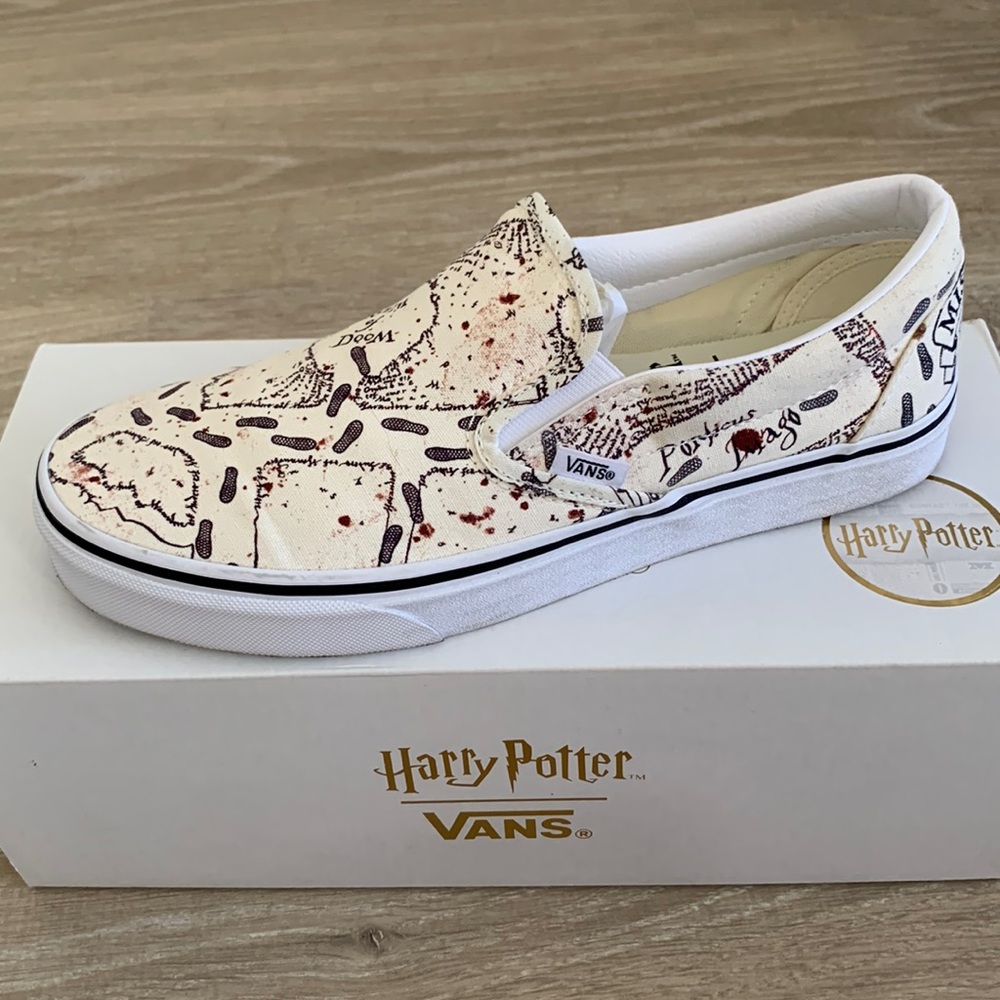 Like New Vans Harry Potter Maurauders Map limited edition Mens 8.5